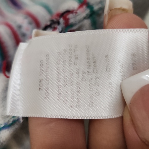 Lambs wool Blend Talbots Sweater Cardigan Collegiate Large Medium Modest - Picture 7 of 11